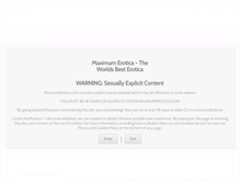 Tablet Screenshot of maximumerotica.com